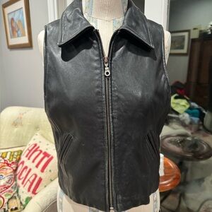 Valerie Stevens Leather Vest size 8